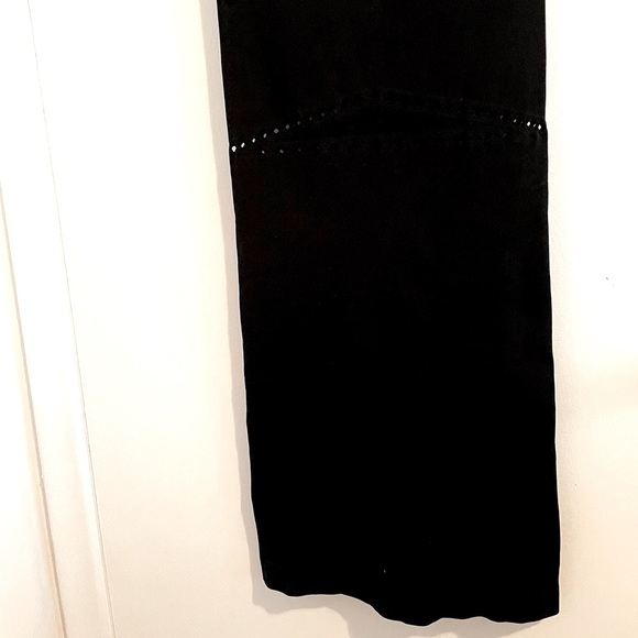 New Bebe Black Bodycon Black Dress with short Sleeves and cut out details - Picture 7 of 9